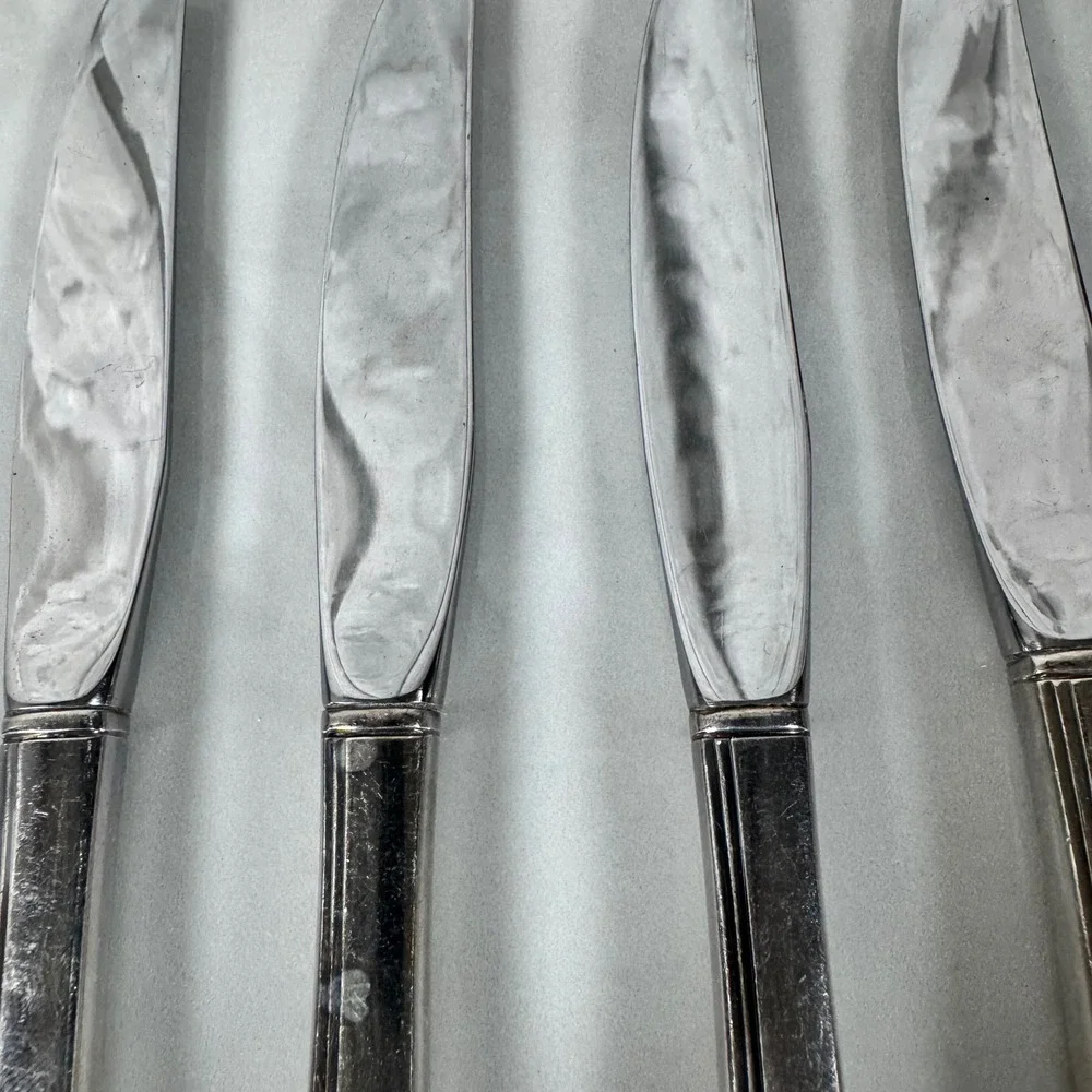 Set of 4 Oneida Nobility Plate Silver Plated‎ Dinner Knives Caprice Lot 2